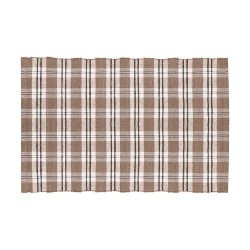 Prostírání bavlna kostka béžovo-bílá (30×45)