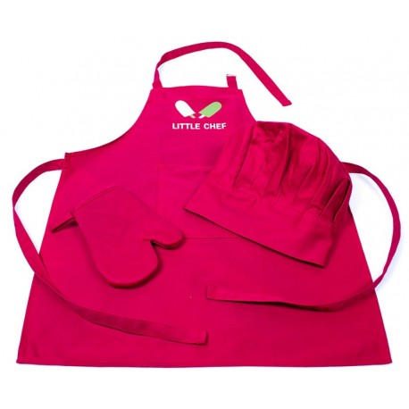 Dětský kuchařký set červený