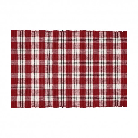 Prostírání bavlna kostka červenobílá (30×45)