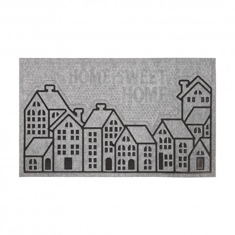 Rohožka šedá Sweet home  45 x 75 cm